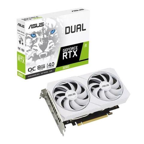Vga Asus Dual Rtx 3060 Oc 8gb Ddr6 White