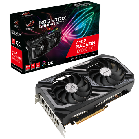 Vga Asus Rog Strix Radeon Rx 6600 Xt Oc Edition 8gb Gddr6