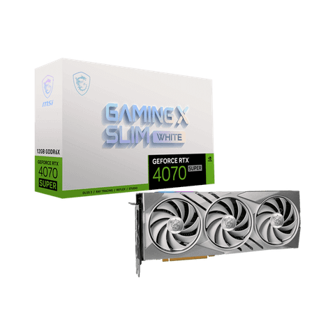 VGA Msi Geforce Rtx 4070 Super 12g Gaming X Slim White