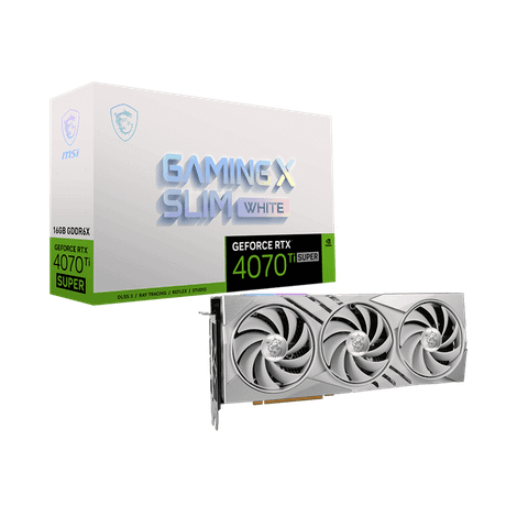 VGA Msi Geforce Rtx 4070 Ti Super 16g Gaming X Slim White