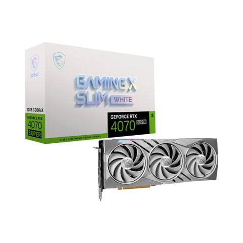 Vga Msi Rtx 4070 Super 12gb Gaming X Slim White