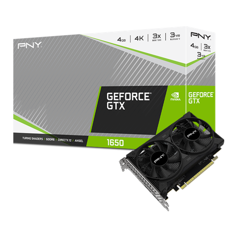 Vga Pny 4gb Gtx1650 Ddr6 Dual Fan- Vcg16504d6dfppb (2fan)