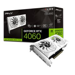  Vga Pny Geforce Rtx 4060 8gb Verto Dual Fan Oc White 