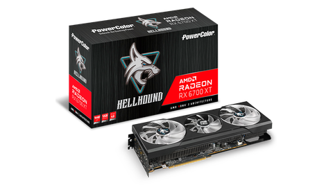 Vga Powercolor 12gb Hellhound Amd Radeon Rx 6700xt Gddr6