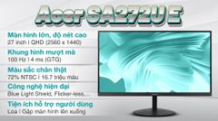  Màn hình Acer SA272U E 27 inch 2K/IPS/100Hz/4ms 