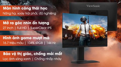 Viewsonic LCD Gaming XG2705 27 inch Full HD 144Hz 1ms