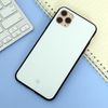 Ốp lưng iPhone 11 Pro Max Nhựa cứng viền dẻo Glass Duo JM Trắng