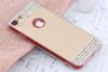Ốp lưng iPhone 7 - iPhone 8 Nhựa cứng viền dẻo Mirror VI JM Vàng đồng