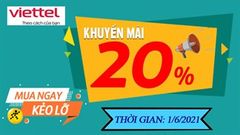  Nhanh tay nạp ngay: Viettel khuyến mãi đến 20% giá trị thẻ cào, cơ hội duy nhất hôm nay, thêm tiền cho 'dế' ngại chi bỏ lỡ 