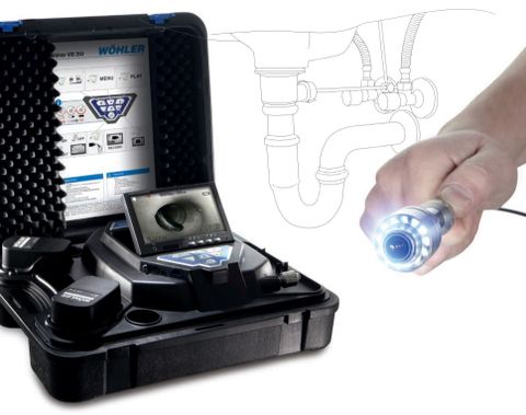 Camera nội soi công nghiệp Wöhler VIS 350 PLUS (30m, đầu dò rời)