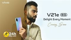  Vivo V21e 5G được ấn định ngày ra mắt, thiết kế khác biệt so với phiên bản 4G, chuyển sang dùng chip của MediaTek 