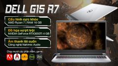  Laptop Dell Gaming G15 5515 R7 5800H/16GB/512GB/4GB RTX3050Ti/120Hz/Office H&S2019/Win10 (70258051) 