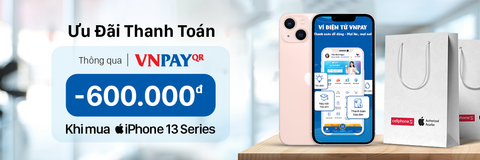 Thanh toán VNPAY QR khi mua iPhone 13 giảm 600.000đ