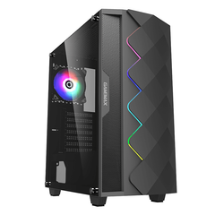  Vỏ Case Gamemax Diamond Black - Led Strips Rainbow 