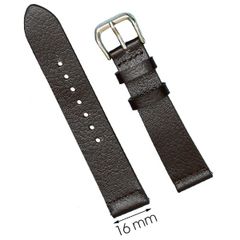  Dây da đồng hồ size 16 mm nâu đậm CKM1K3 