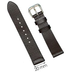  Dây da đồng hồ size 20 mm nâu đậm CKM1K3 