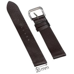  Dây da đồng hồ size 20 mm nâu đậm CKM1K6 
