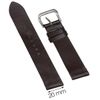 Dây da đồng hồ size 20 mm nâu đậm CKM1K6