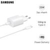 Bộ Adapter sạc kèm cáp Type C - Type C PD 25W Samsung EP-TA800 Trắng