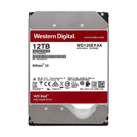 Ổ Cứng Hdd Wd Red 12tb 3.5″ Sata 3 Wd120efax