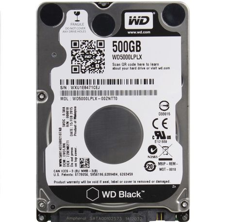 Ổ Cứng Hdd Laptop 1000Gb 7200Rpm Wd Black Wd5000Lplx
