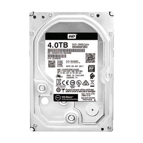 Ổ Cứng Hdd Wd Black 4tb 3.5″ Sata 3 Wd4005fzbx