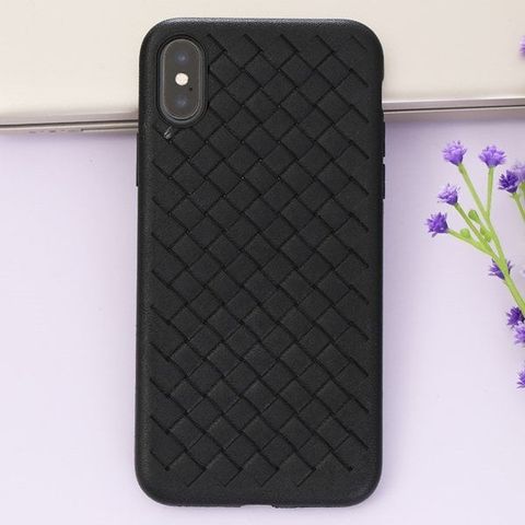 Ốp lưng iPhone X Nhựa dẻo Woven Tpu Case OSMIA Đen