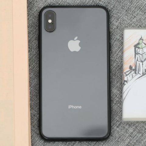 Ốp lưng iPhone XS Max Nhựa cứng viền dẻo New Candy JM đen