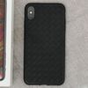 Ốp lưng iPhone XS Max nhựa dẻo New Woven OSMIA Đen