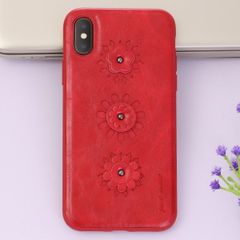  Ốp lưng iPhone X Nhựa dẻo PU Burch JM Đỏ 