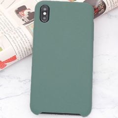 Ốp lưng iPhone XS Max nhựa dẻo LIQUID SILICONE B JM Xanh cây thông 