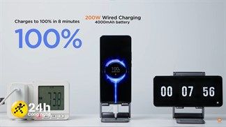 Xiaomi công bố giải pháp sạc nhanh có dây 200W và sạc nhanh không dây 120W: Sạc viên pin 4.000mAh chỉ trong vỏn vẹn 8 phút