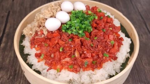 Cách làm xôi mặn củ cải muối thơm ngon đơn giản hấp dẫn ai cũng mê