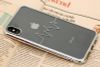 Ốp lưng iPhone XS Max Nhựa dẻo Electroplating nhịp tim COSANO bạc