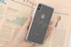 Ốp lưng iPhone XS Max Nhựa dẻo Electroplating nhịp tim COSANO bạc