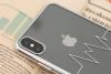 Ốp lưng iPhone XS Max Nhựa dẻo Electroplating nhịp tim COSANO bạc