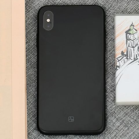 Ốp lưng iPhone XS Max Nhựa dẻo Glass Duo JM đen