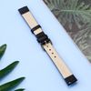Dây da đồng hồ 14 mm đen LS059-02