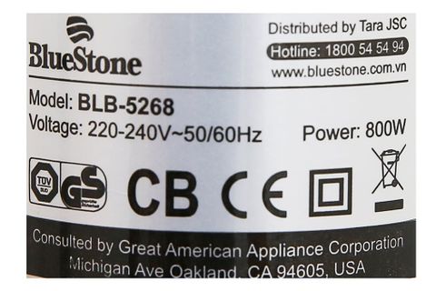 Máy xay sinh tố Bluestone BLB5268