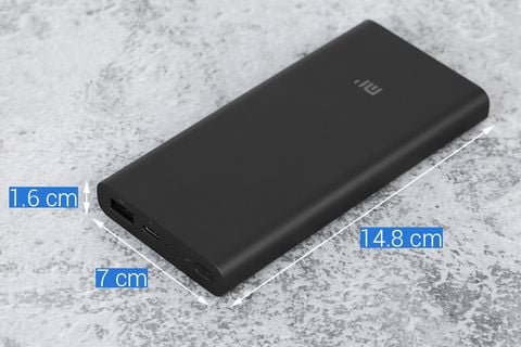 Pin sạc dự phòng Polymer 10000mAh không dây Type C Xiaomi Mi Essential Đen