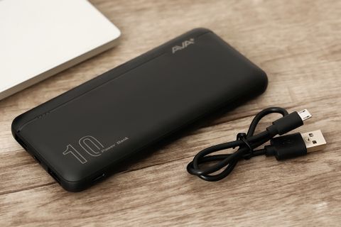 Pin sạc dự phòng Polymer 10000mAh Type C AVA+ PB100S Trắng