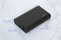  Pin sạc dự phòng Polymer 10000mAh Type C PD QC3.0 Aukey PB-XD12 Đen 
