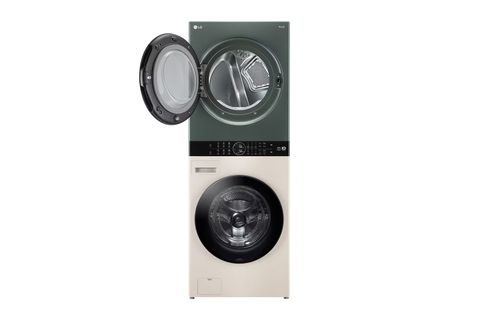 Tháp giặt sấy LG WashTower™ Giặt 25kg/Sấy 17kg xanh/be - WT2517NHEG