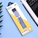 Dây da đồng hồ LS041-02 Xanh dương size 22 mm