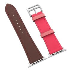  Dây da đồng hồ Apple 44 mm đỏ nâu M07-04-44 