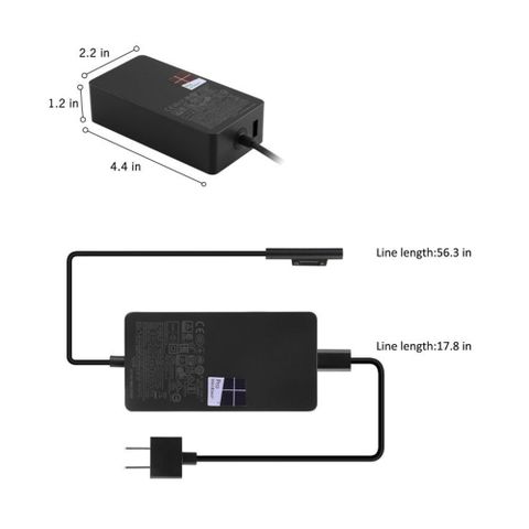 Sạc dùng cho laptop Surface Book 2 15V-6.33A