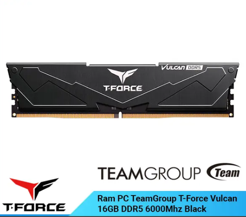 Ram Desktop TeamGroup T-Force Vulcan 16GB DDR5 6000Mhz