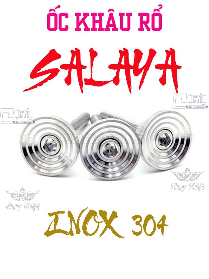 [Tặng Ốc Inox 304] Khâu Ốc Bắt Rổ SALAYA INOX 304 Wave, Future, Dream (Wave Nhỏ A S RS RSX ZX Blade, Future I II X Neo Led)