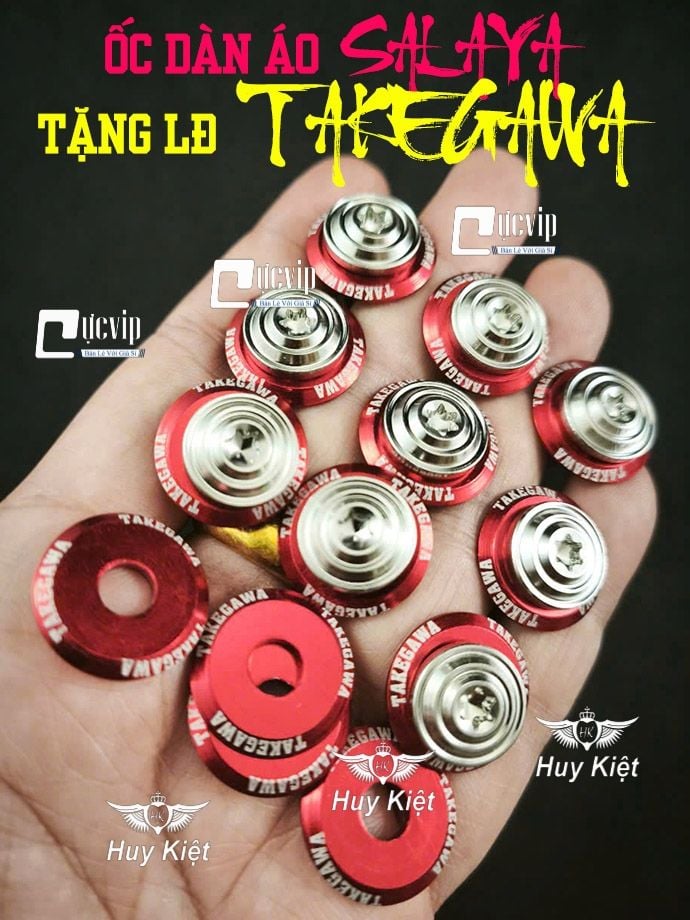 [Tặng LĐ TAKEGAWA ĐỎ] Ốc Dàn Áo Salaya PHAY THÁI (Inox 304) 5Li15 Xoắn, 5Li15 Nhuyễn, 6Li10, 6Li15, 6Li20 (Giá 1 Ốc) MS9953