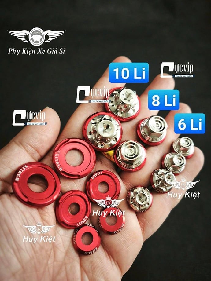 [Tặng LĐ Kitaco Đỏ] Ốc Salaya D3, Thái Trụ 6Ly 8Ly 10Ly [Inox 304] Chiều Dài Đầy Đủ Các Size (Giá 1 Con) MS9926
